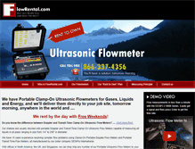 Tablet Screenshot of flowrental.com